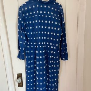 Bellerose indigo blue collared dress size 1